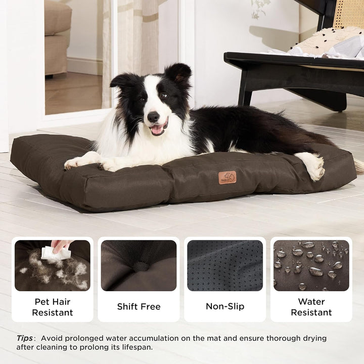 Bedsure Hundekissen Grosse Hunde waschbar - 91x68cm hundematratze wasserdicht L für grosse, mittelgr