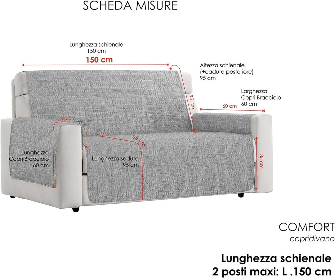 Komfort-Antigleiten-Sofa-Decke,2 Plätze maxy, Braun 2 Plätze MAXY Braun, 2 Plätze MAXY Braun