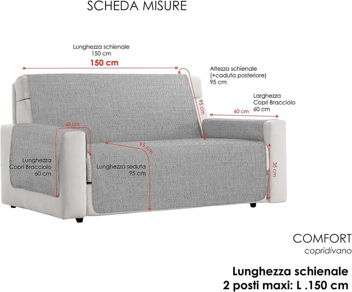 Komfort-Antigleiten-Sofa-Decke,2 Plätze maxy, Braun 2 Plätze MAXY Braun, 2 Plätze MAXY Braun