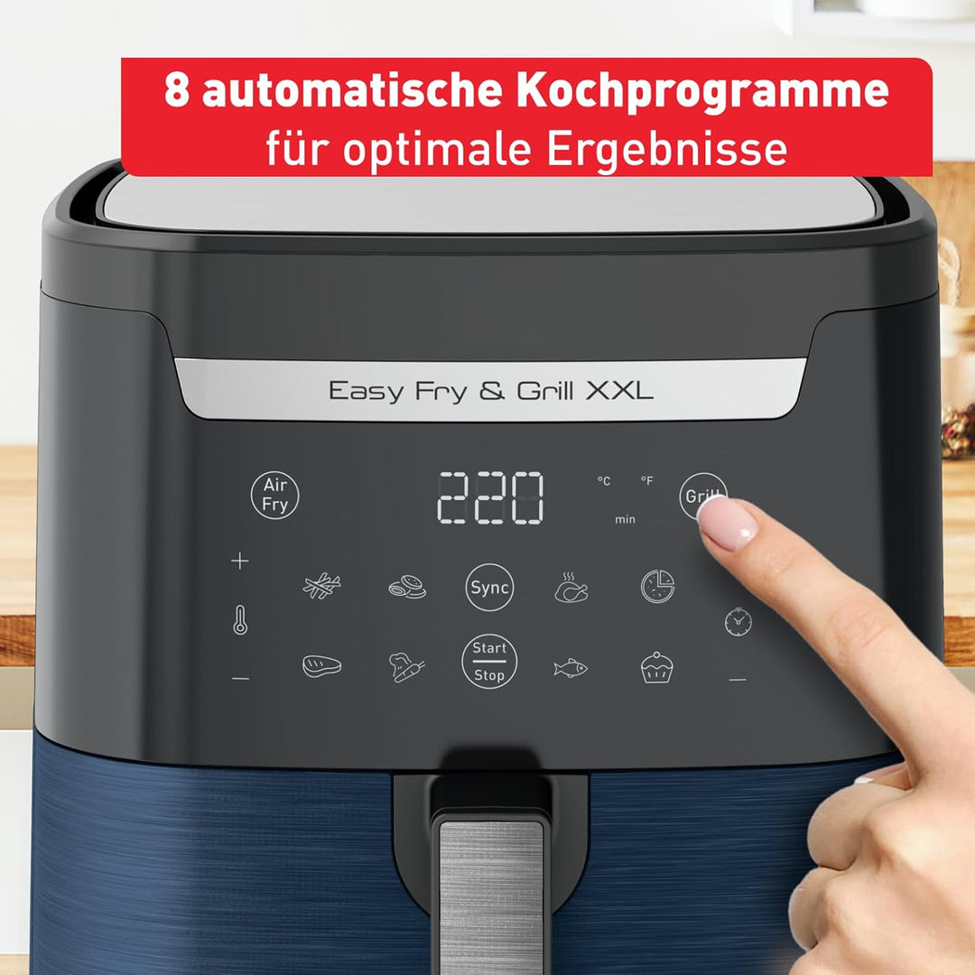Tefal EY8014 Easy Fry &amp; Grill XXL Heissluftfritteuse, 6,5 L Fassungsvermögen, 2-in-1 Technologie, ze