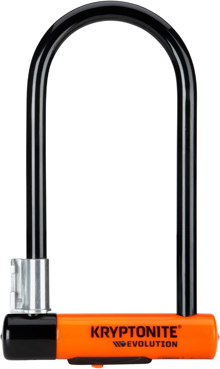 Kryptonite 2130 Evolution Standard Fahrradschloss, Orange, 10 x 22,9 cm, Schwarz/ orange Single, Sin