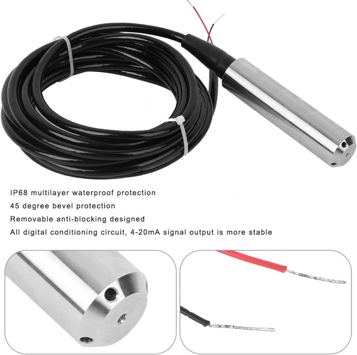 YWBL-WH TL - 136 Flüssigkeitsstandsender Wasser Ölstandsensor Detektor 24VDC 420mA Signalausgang(0-2