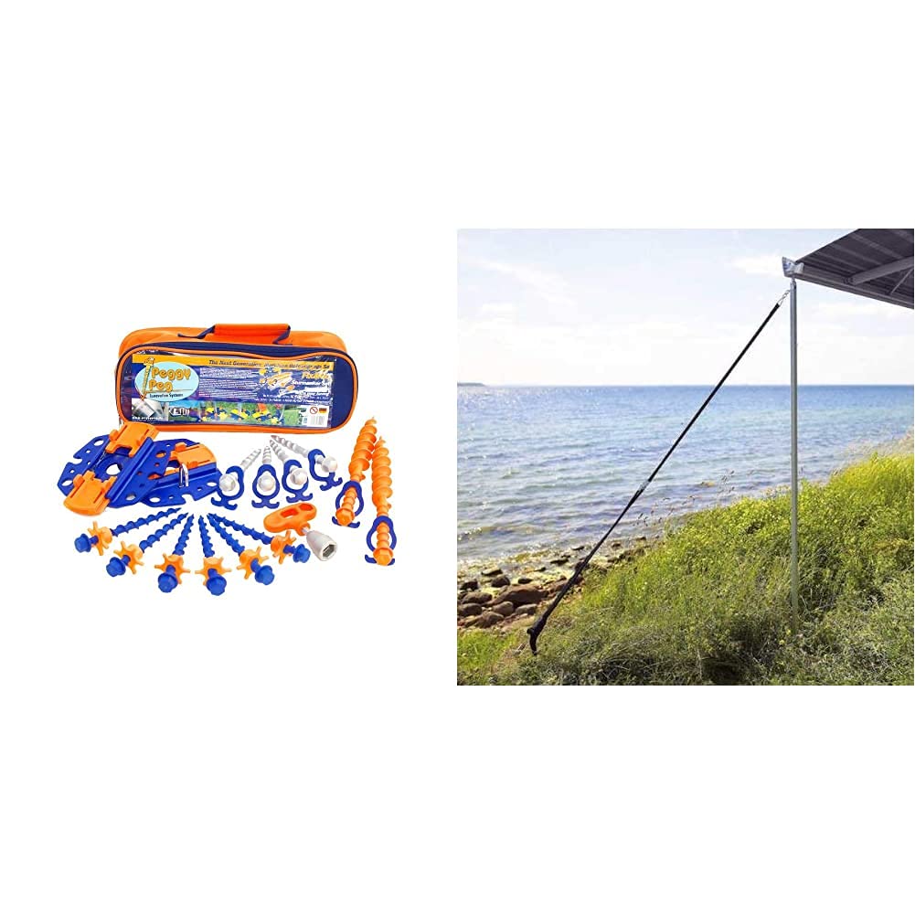 Peggy Peg Fix & Go/Peg & Stop Markisenset & Thule Sturmverspannung Hold Down Side Strap Kit
