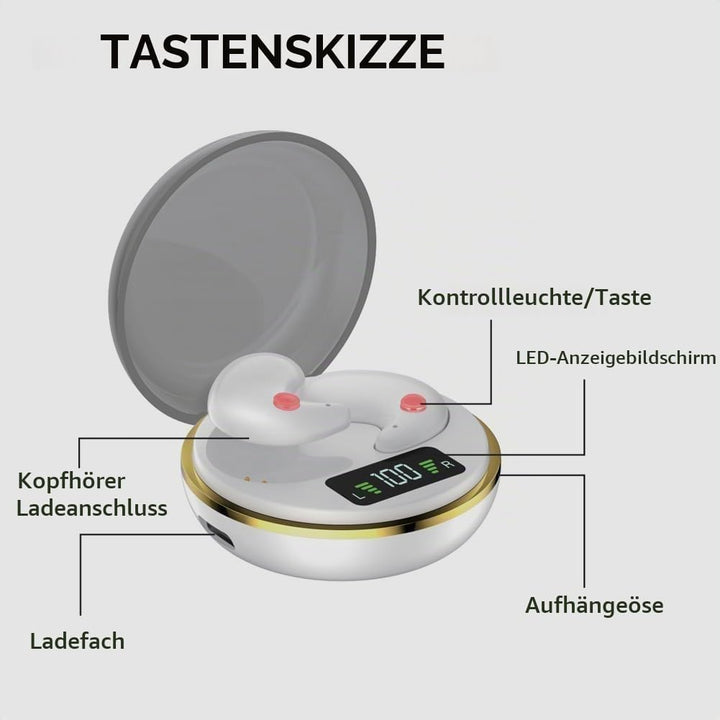 Bluetooth Kopfhörer,2026 New Schlaf Kopfhörer,in Ear kabellos zum Schlafen Wireless Sleep Earbuds No