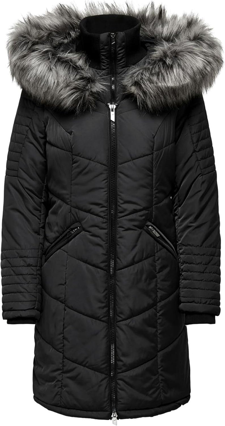 ONLY Female Steppmantel ONLTENNA Steppmantel Schwarz M, Schwarz M