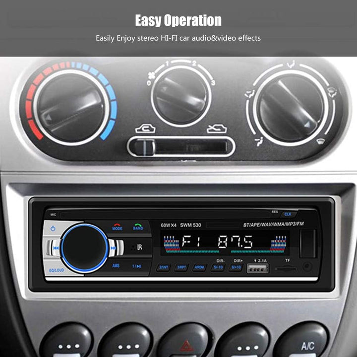 PUSOKEI Multimedia-Autoradio MP3-Player, MP3/FM/USB/AUX-Eingang Autoradio, FM-Radio, Bluetooth-Freis