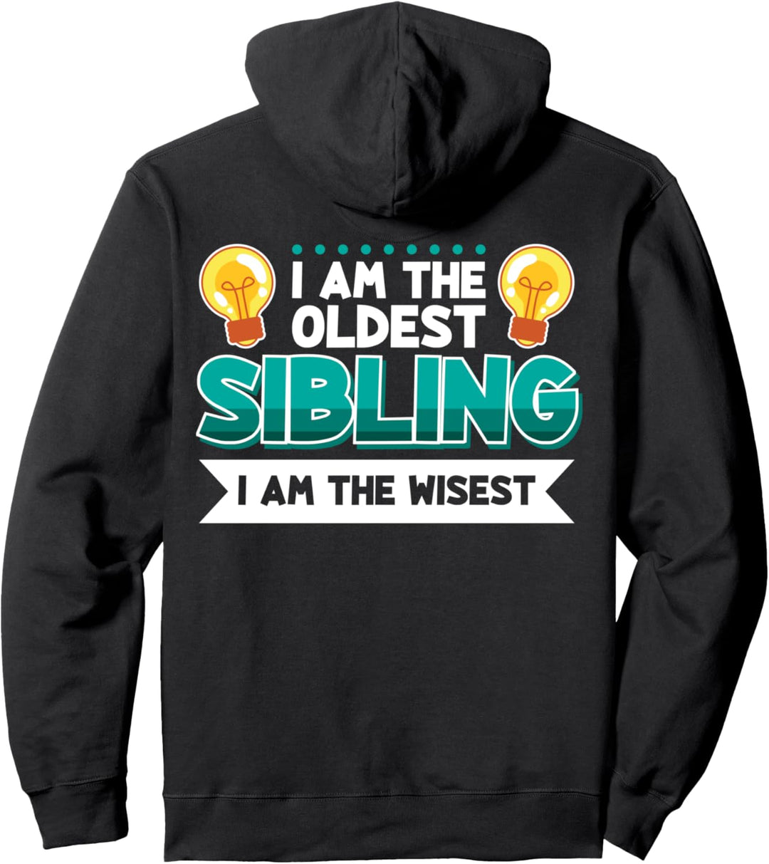 Geschwister Partnerlook Bruder Schwester Wisest Pullover Hoodie