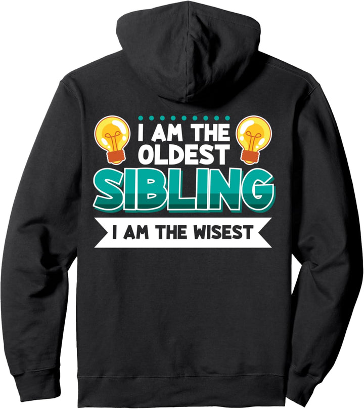 Geschwister Partnerlook Bruder Schwester Wisest Pullover Hoodie