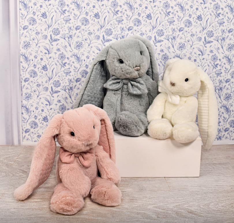 Histoire d'ours - Plüsch-Hase – Grau – 40 cm – Preppy Chic – HO3139 Kaninchen 40 cm Grau, Kaninchen