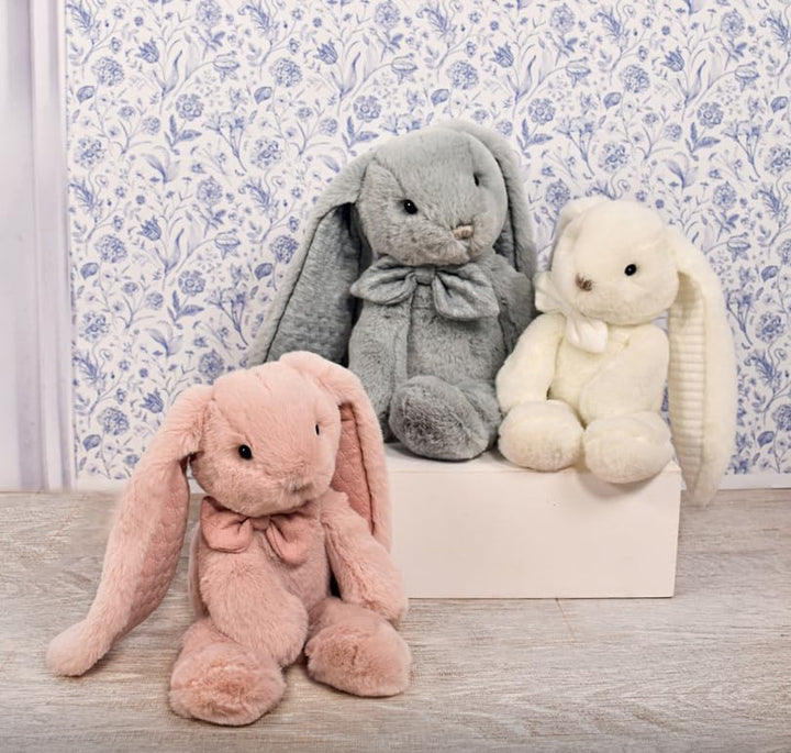 Histoire d'ours - Plüsch-Hase – Grau – 40 cm – Preppy Chic – HO3139 Kaninchen 40 cm Grau, Kaninchen