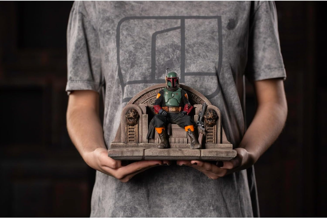 Iron Studios 1:10 Boba Fett auf Thron – Der Mandalorianer