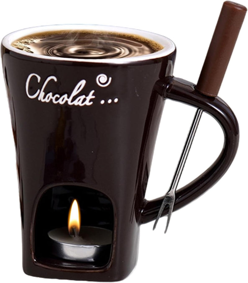 Generisch Butter-Erhitzungs-Fondue-Gabel, Schokoladen-Hot-Pot-Schmelzbecher, Hot Pot Keramik-Schmelz