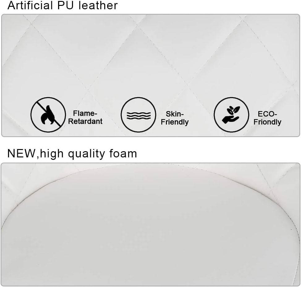 Flyelf 2er Set Barhocker mit Lehne,Kunstleder Tresenhocker 360° Drehbar,Höhenverstellbar 59cm-79cm (