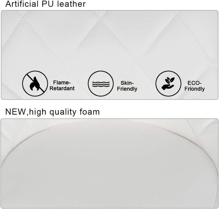 Flyelf 2er Set Barhocker mit Lehne,Kunstleder Tresenhocker 360° Drehbar,Höhenverstellbar 59cm-79cm (