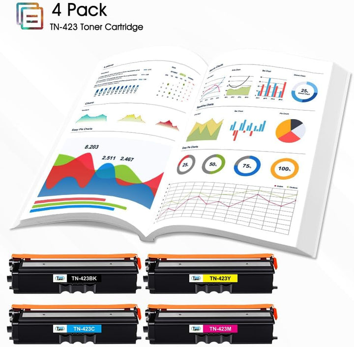 Cool Toner TN423 Kompatibel Tonerkartusche als Ersatz für Brother TN-423 TN-423BK TN-421 MFC-L8690CD