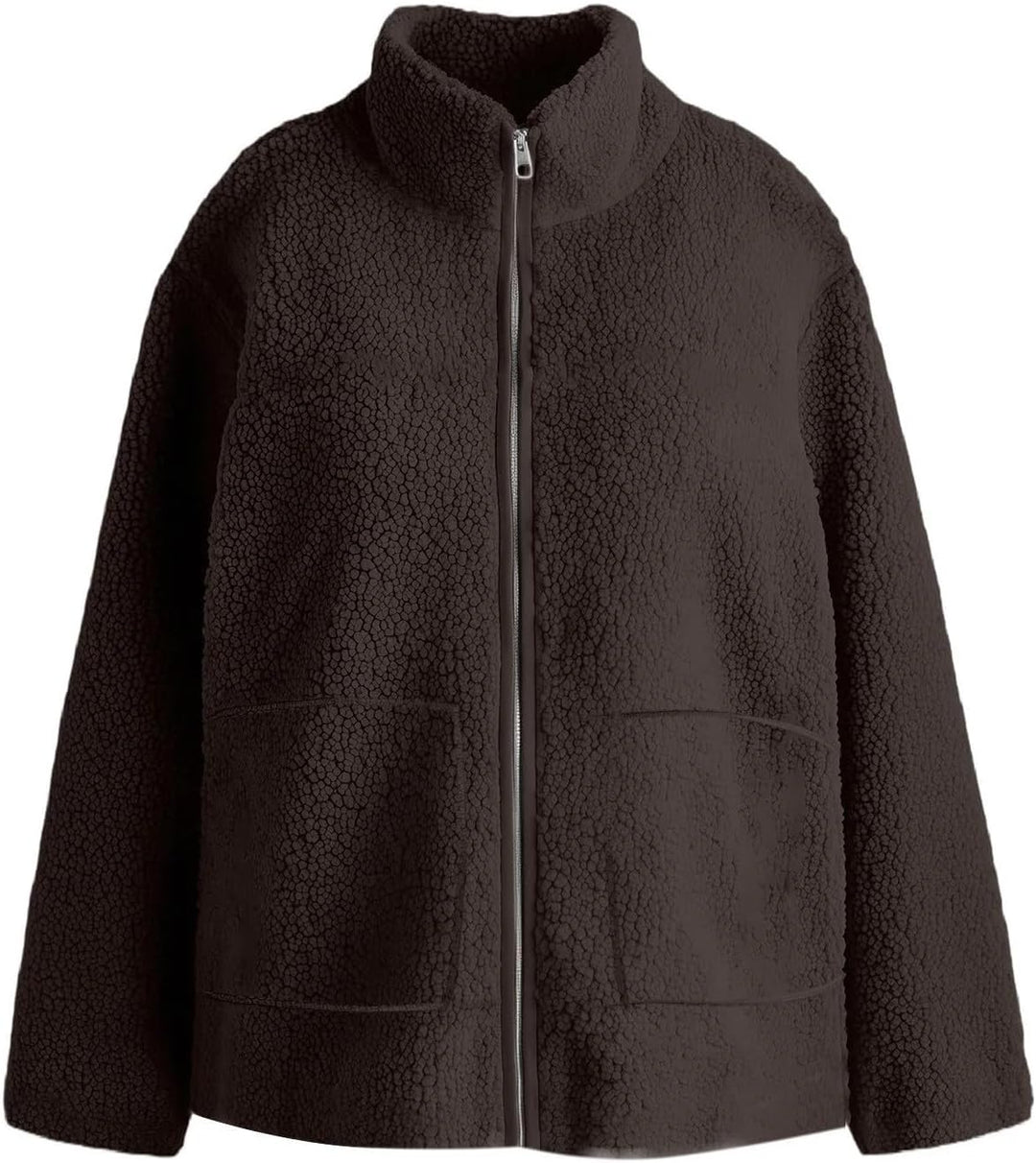 Umstandsjacke mit Babyeinsatz Warm Teddy Fleecejacke Umstands Baumwolljacke Winter Umstandsmode 2 in