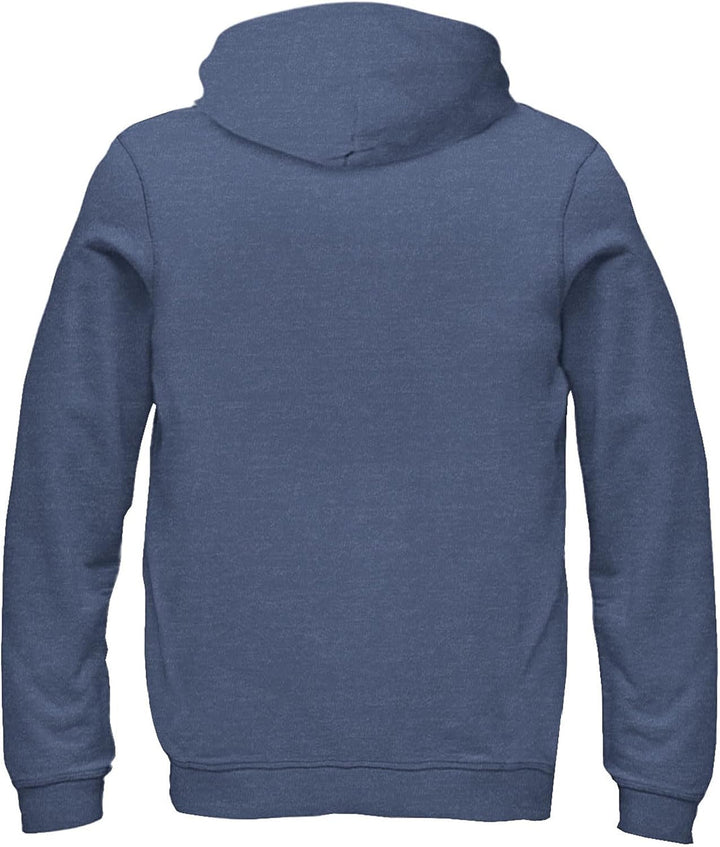 Disney Characters Astro Mickey Boy's Hooded Pullover Fleece, Navy Blue Heather, Small