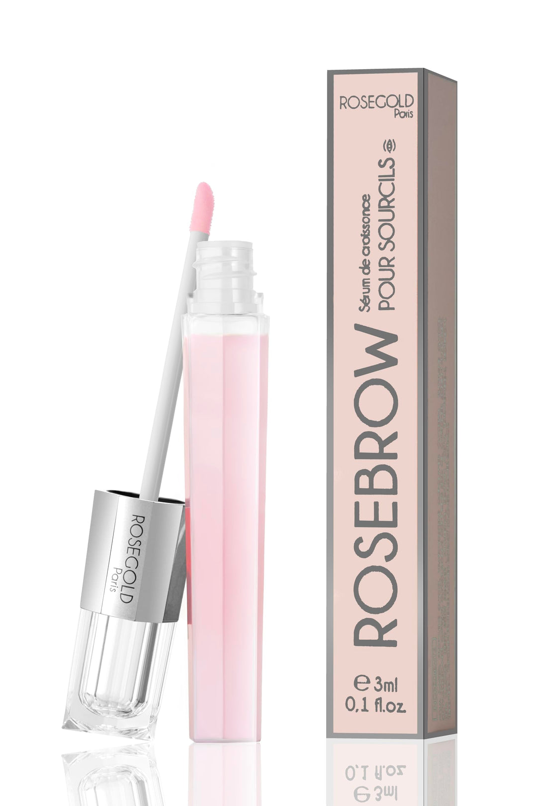 ROSEBROW Natürliches Augenbrauenwachstumsserum von ROSEGOLD, Augenbrauenserum für Wachstum + Fülle +