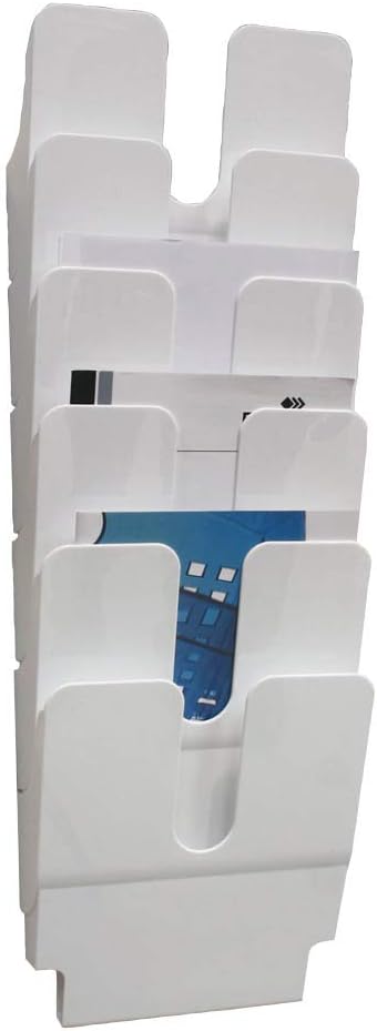 Durable Prospektspenderset (Flexiplus 6, A4 Hochformat) 1 Set, weiss, 1700008011 Weiss, Weiss