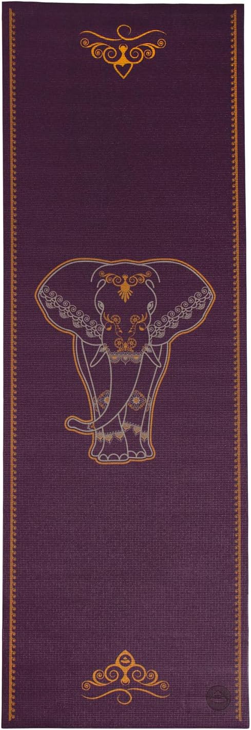 Yogamatte LEELA COLLECTION, viele Farbkombinationen und Design-Prints, Sticky Mat, leichte PVC-Matte