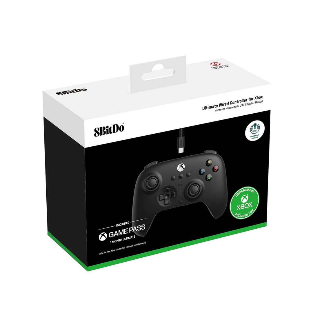 8Bitdo Ultimate Wired Controller for Xbox, Hall Effect Joystick Update, Compatible with Xbox Series