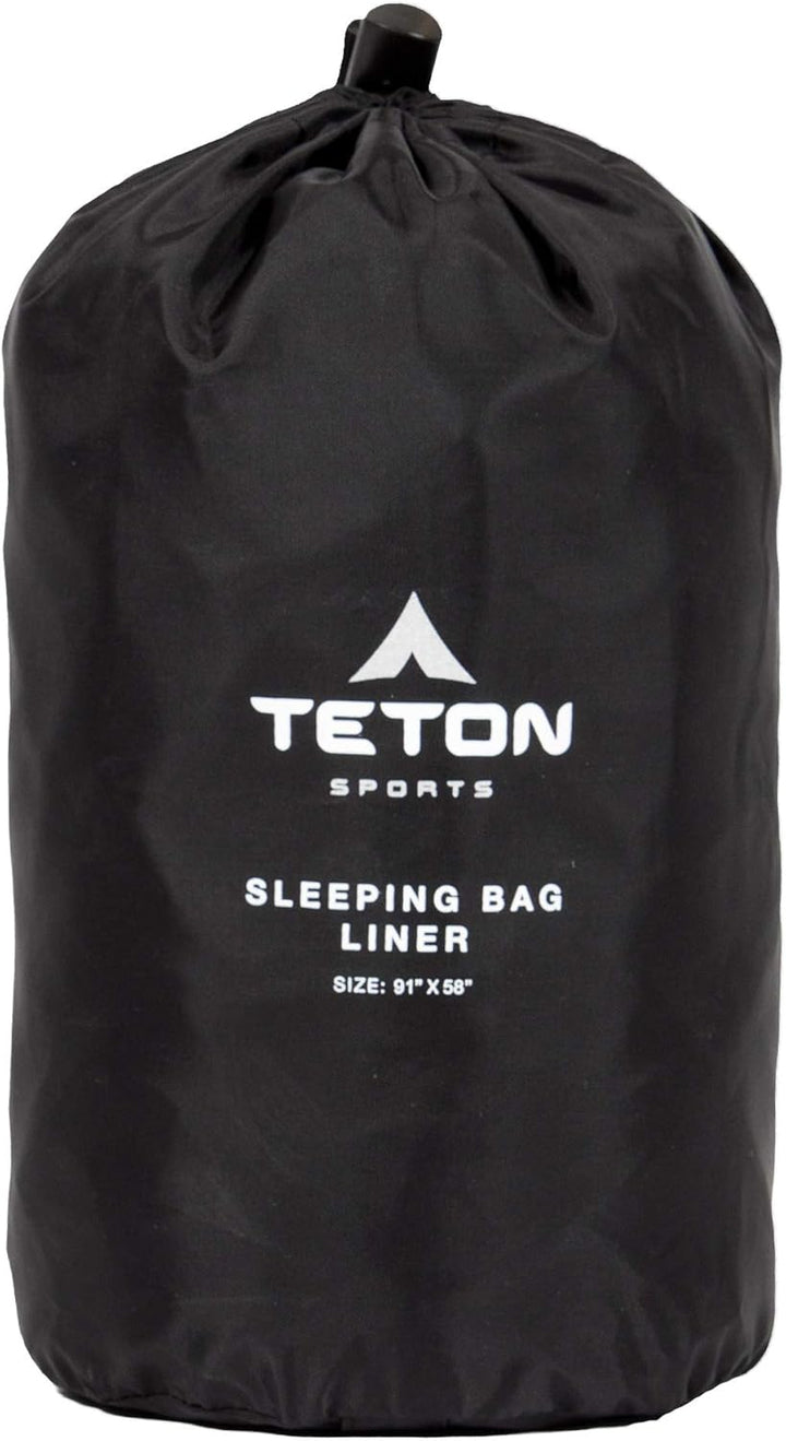Teton Sports Schlafsack Liner; inklusive Stuff Sack Baumwolle, Mammut, 231 x 147 cm (91 x 58 Zoll),