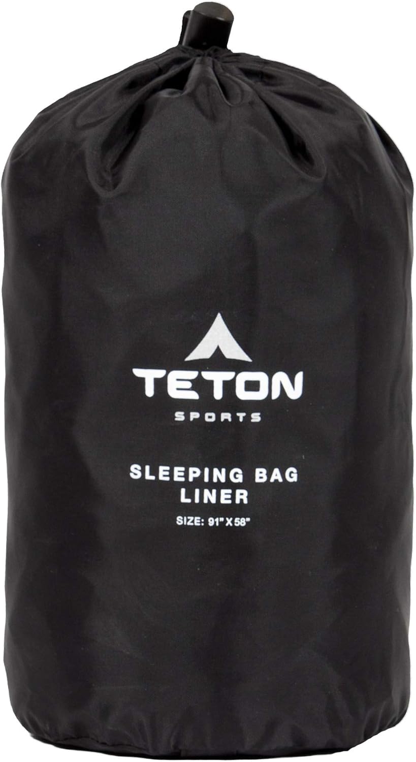 Teton Sports Schlafsack Liner; inklusive Stuff Sack Baumwolle, Mammut, 231 x 147 cm (91 x 58 Zoll),