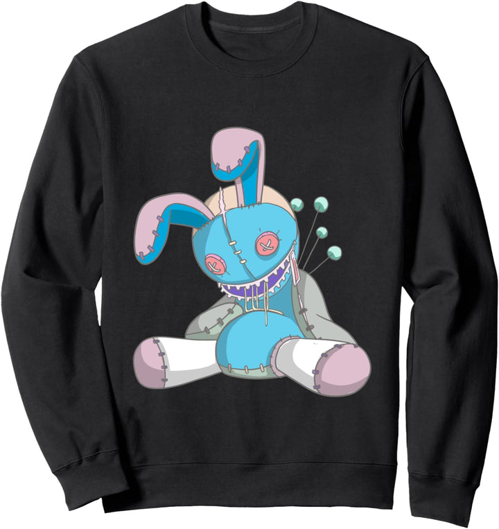 Zipper Bunny Pastell Goth Geschenk Sweatshirt