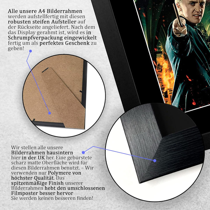 HWC Trading FR A4 Tom Felton Harry Potter Draco Malfoy Geschenke Gedrucktes Signiertes Autogramm-Bil
