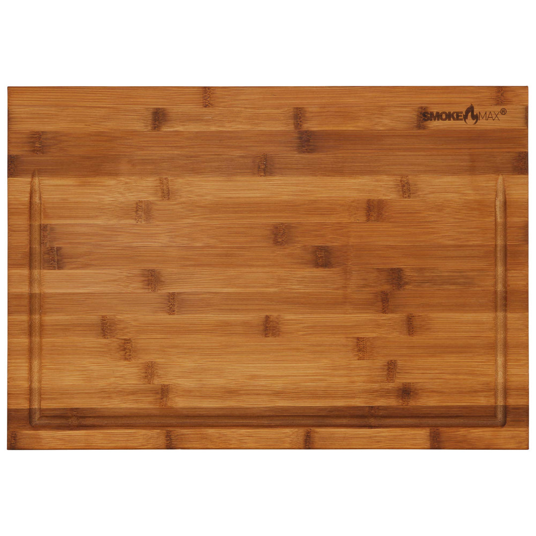 smokemax 2-1 60er Bambus Holzblock Schneidebrett & Servierbrett in Einem Bambusblock 2-1 60er Giga,