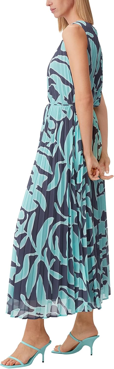 Comma Chiffonkleid mit Plisseefalten 36 58c0, 36 58c0
