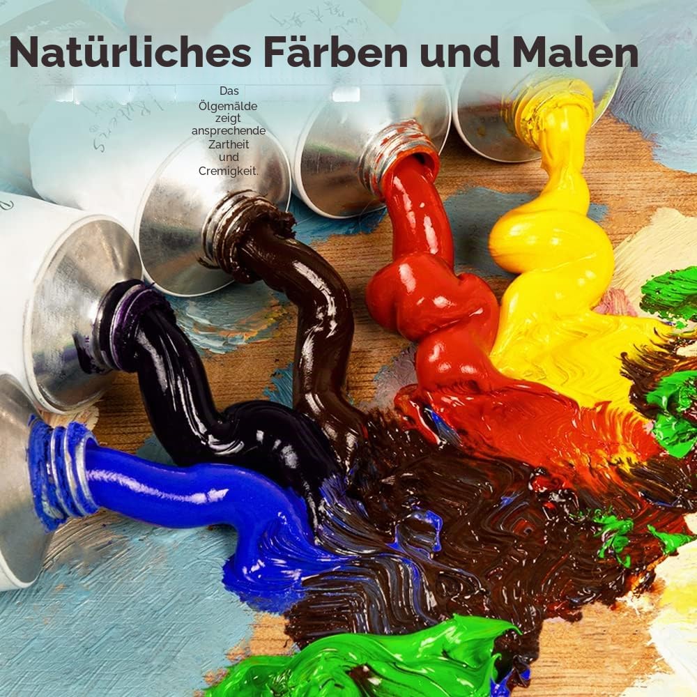 Paul Rubens Ölfarbe, 20 helle Ölfarben mit hoher Sättigung, 50 ml grosse Röhren, schnellere Trocknun