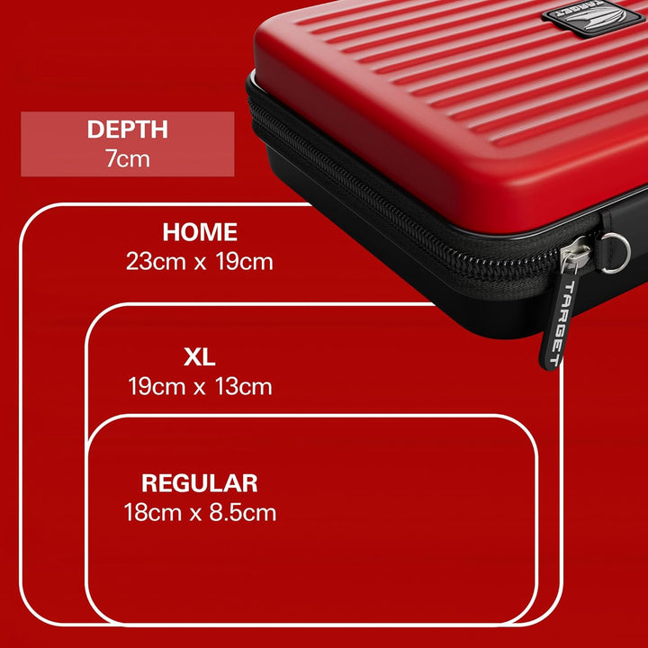 Target Darts Takoma Dart Tasche XXL Heim Dart Wallet - Mehrfarbig Rot Single, Rot Single