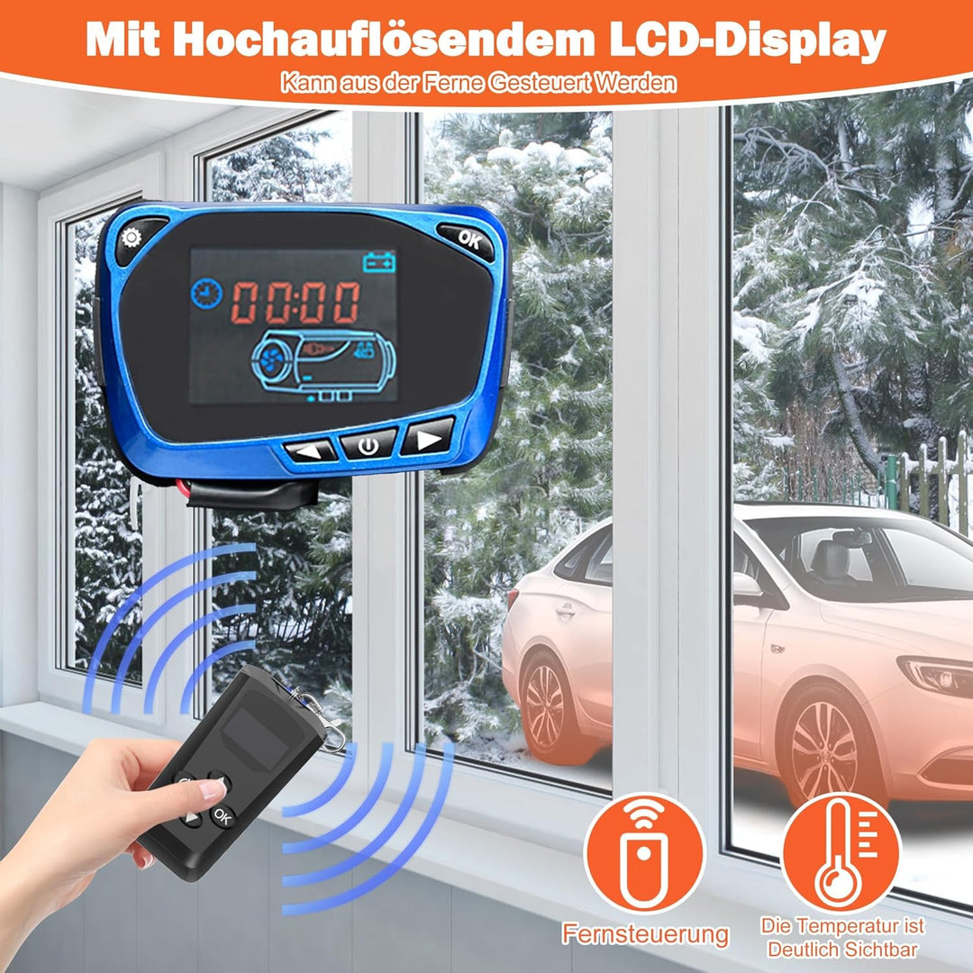 UISEBRT 8KW Standheizung Diesel Lufterhitzer 12V, Air Diesel Heizung Dieselheizung mit Schalldämpfer