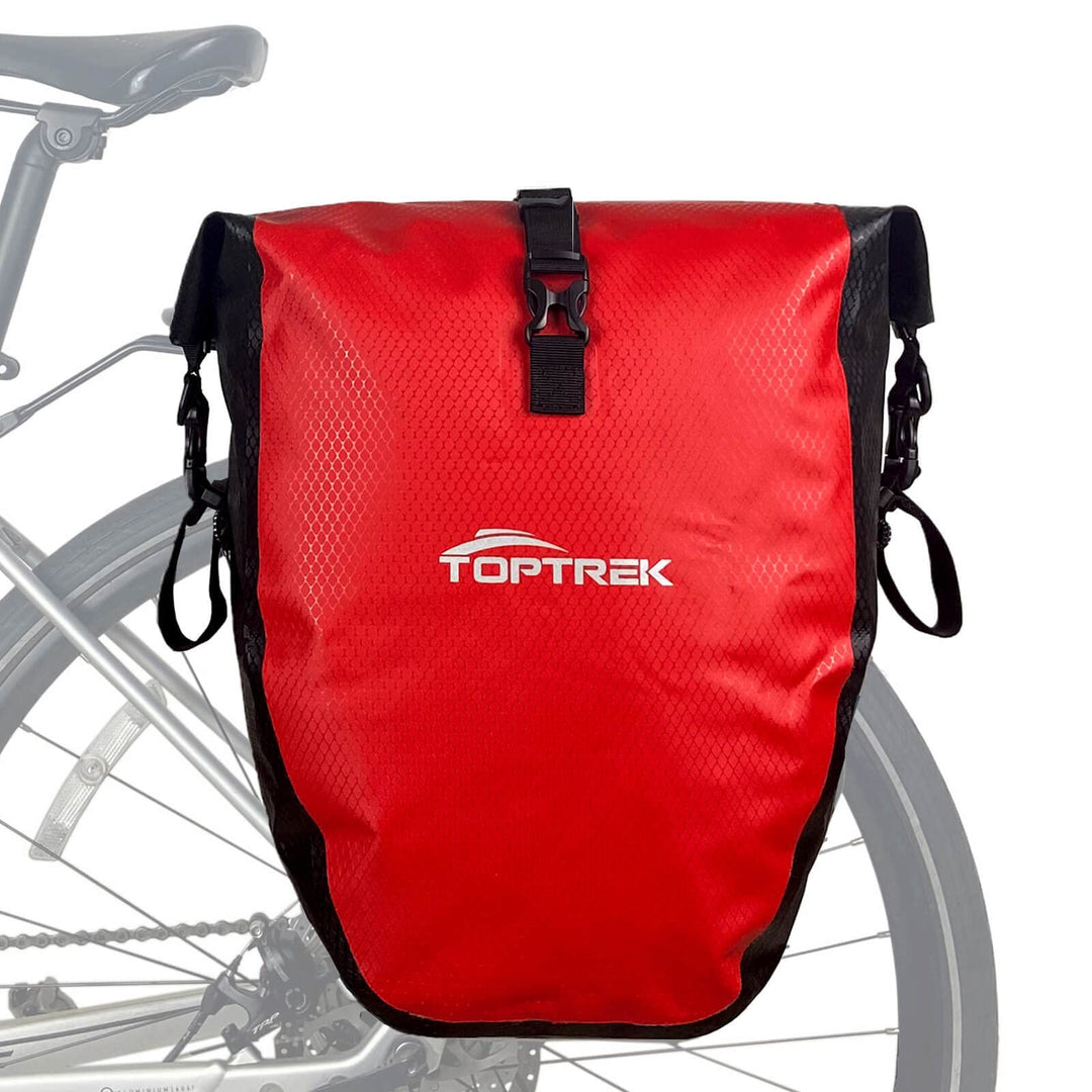 toptrek Fahrradtaschen für Gepäckträger, Fahrradtasche Gepäckträger Wasserdicht mit Schnalle der Neu