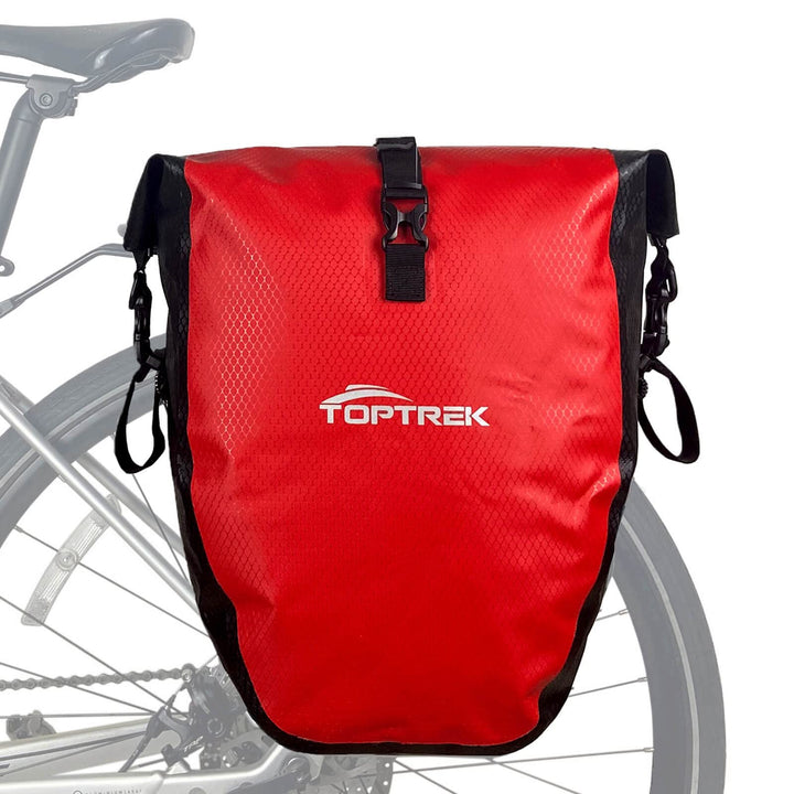 toptrek Fahrradtaschen für Gepäckträger, Fahrradtasche Gepäckträger Wasserdicht mit Schnalle der Neu