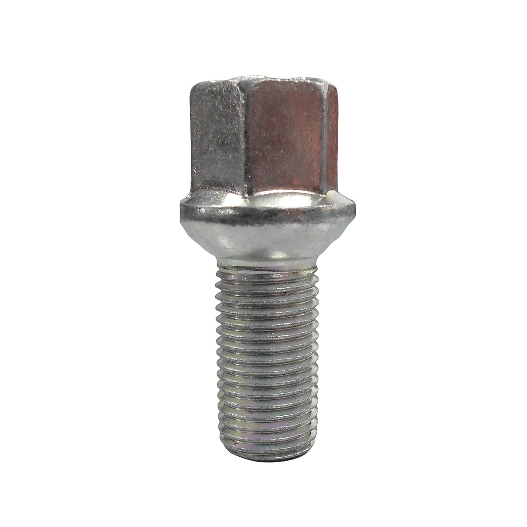 20 Radschrauben Radbolzen schwarz Kugelbund R14 M14x1,5 27mm silber 27 mm (R14), silber 27 mm (R14)