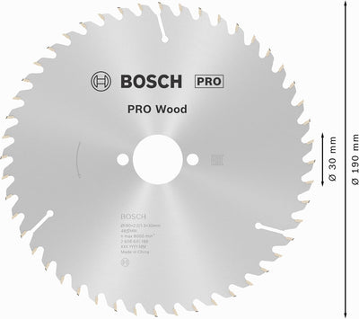 Bosch Accessories Bosch Professional Kreissägeblatt Optiline Wood (für Holz, 190 x 30 x 2,0 mm, 48 Z