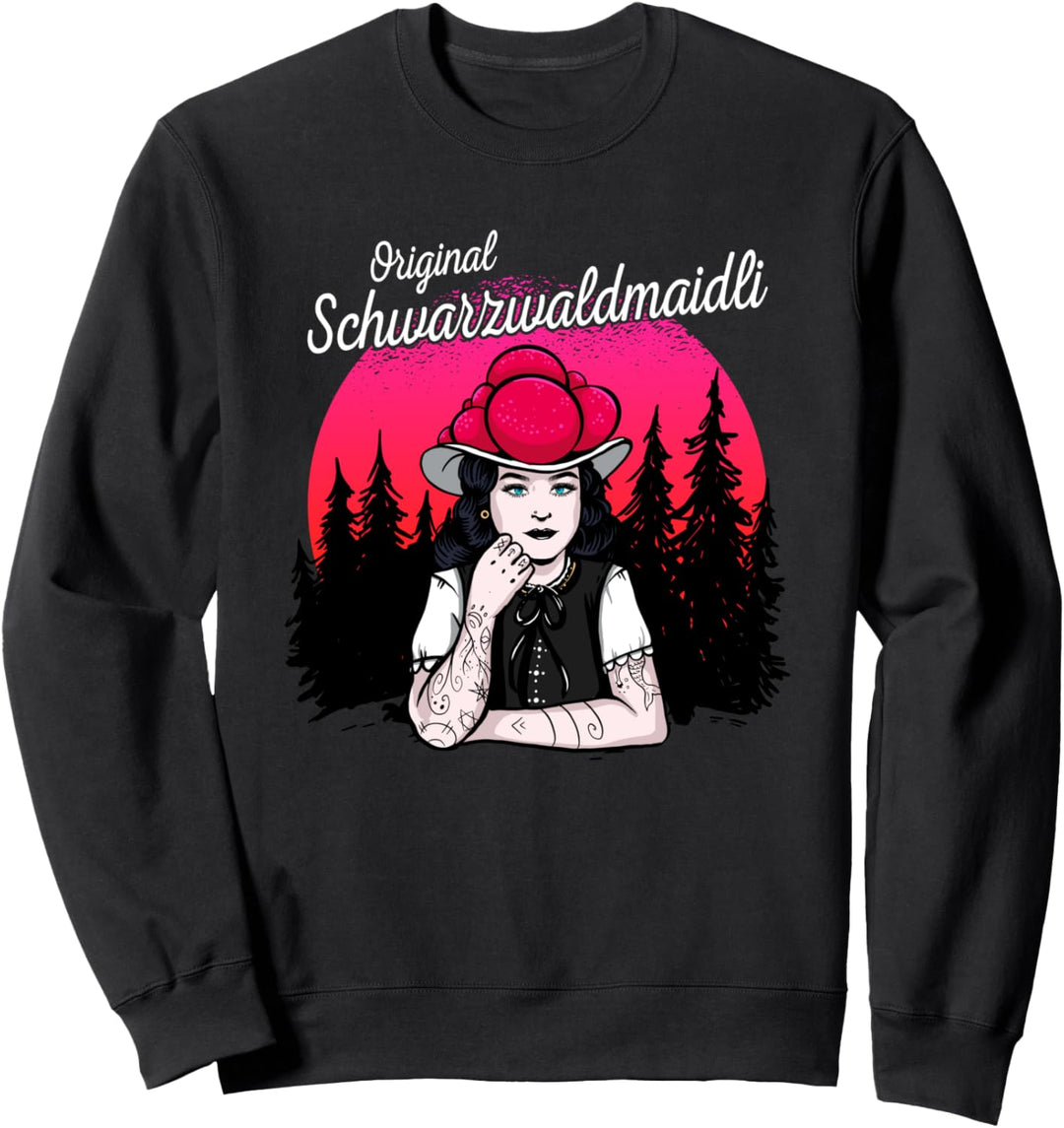 Original Schwarzwaldmaidli Schwarzwald Bollenhut Bild Sweatshirt