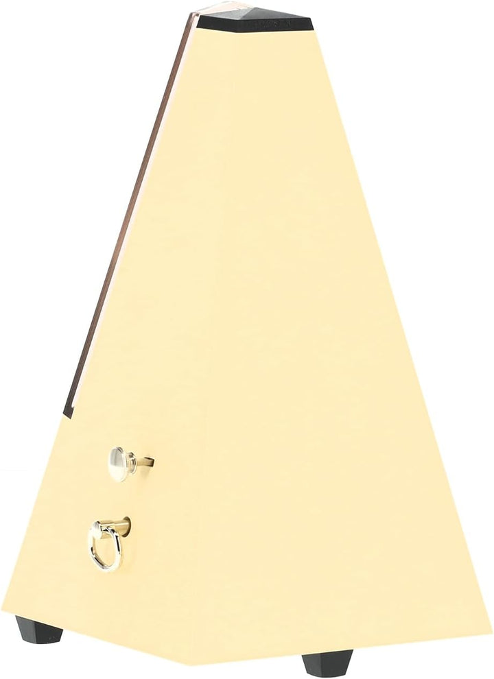 Wittner Metronom 817K Kunststoffgehäuse mit Glocke Taktell Pyramidenform elfenbein, elfenbein