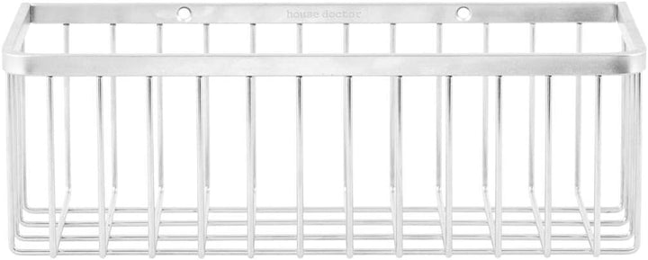 House Doctor Basket, Bath, Single, l: 28 cm, b: 11 cm, h: 9,5 cm, Glas, Silber l: 28 cm, b: 11 cm, h