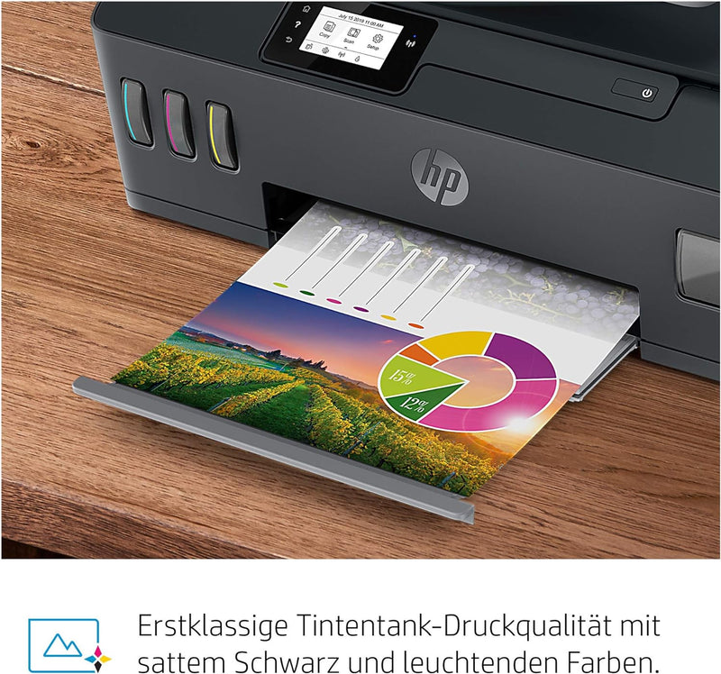 HP Smart Tank Plus 570 Multifunktionsdrucker (Drucker, Scanner, Kopierer, WLAN, AirPrint, 3-in-1, in