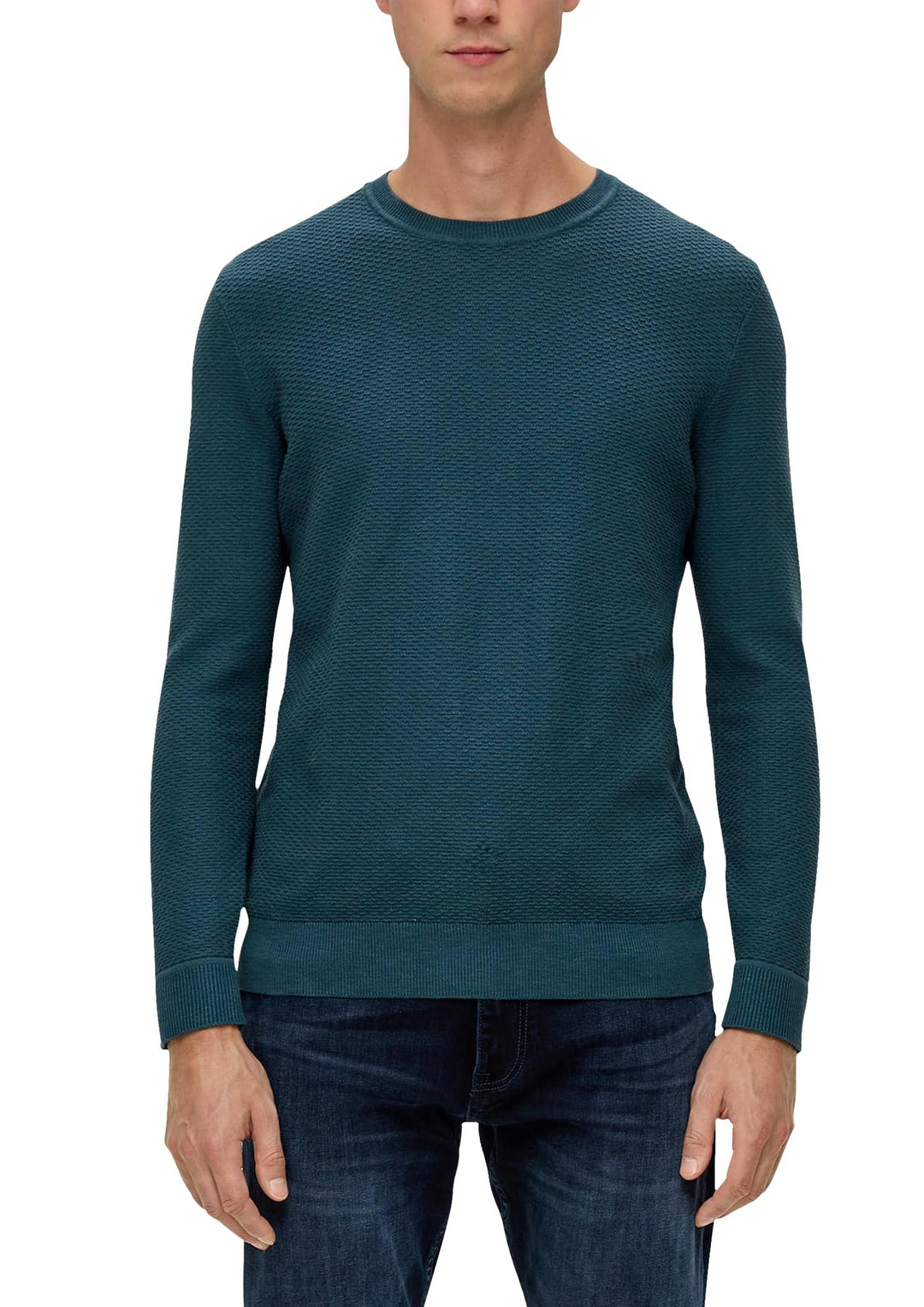 s.Oliver Herren Pullover, Blue Green