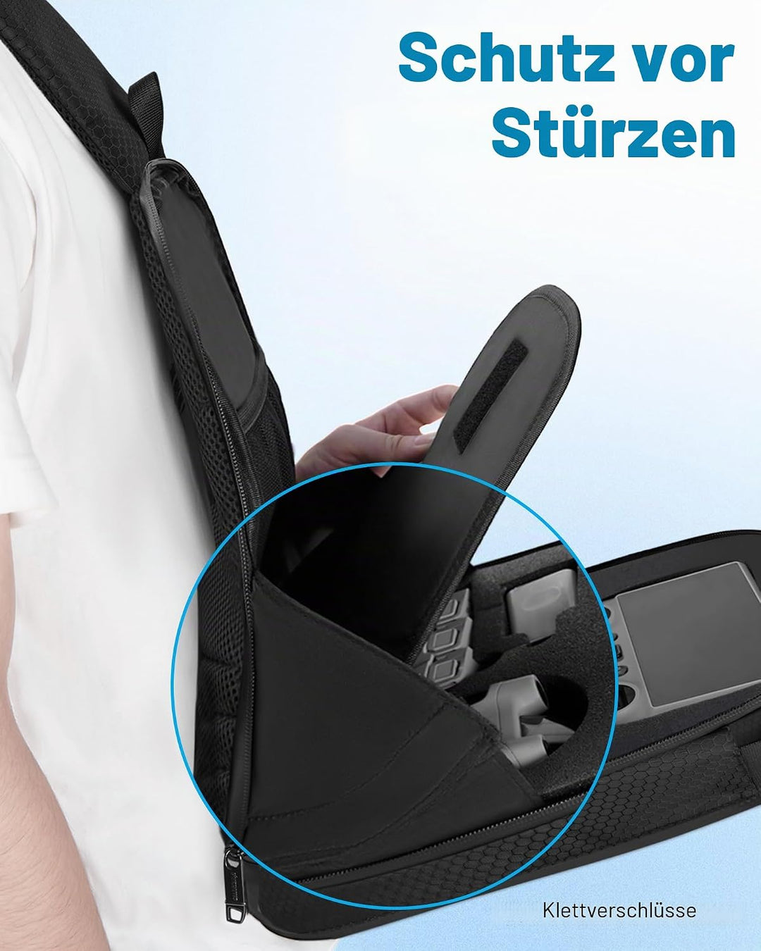 Mini 4 Pro Hülle, wasserdichte Hartschalen-Tragetasche, tragbare Reise-Drohnen-Schultertasche, Rucks