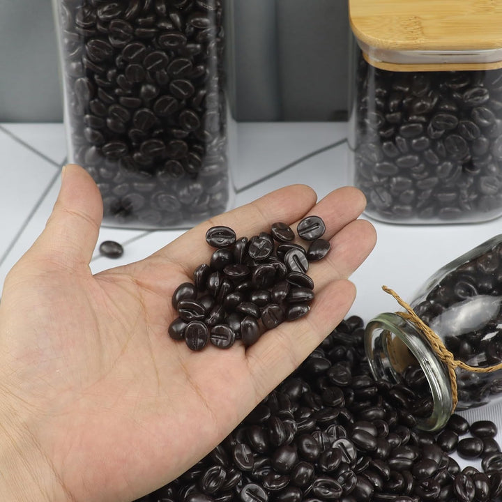 Künstliche Kaffeebohnen 500g (1500 Pcs) gefälschte Kaffeebohnen für Home Kitchen Table Centerpiece C