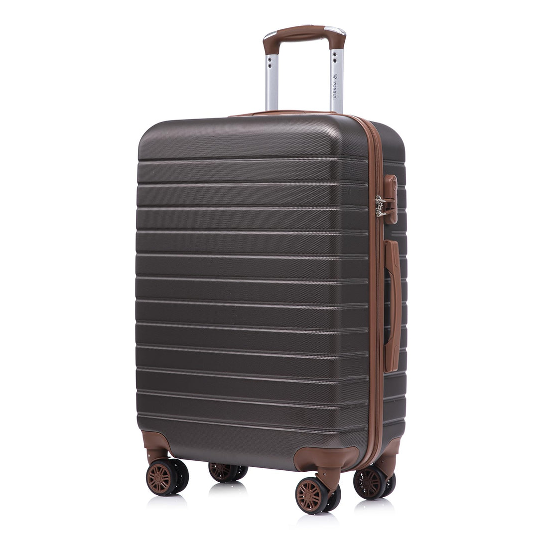 Reisekoffer Trolley Rollkoffer Handgepäck Set, Hartschalenreisekoffer Koffer Suitcase mit 4 Rollen 3