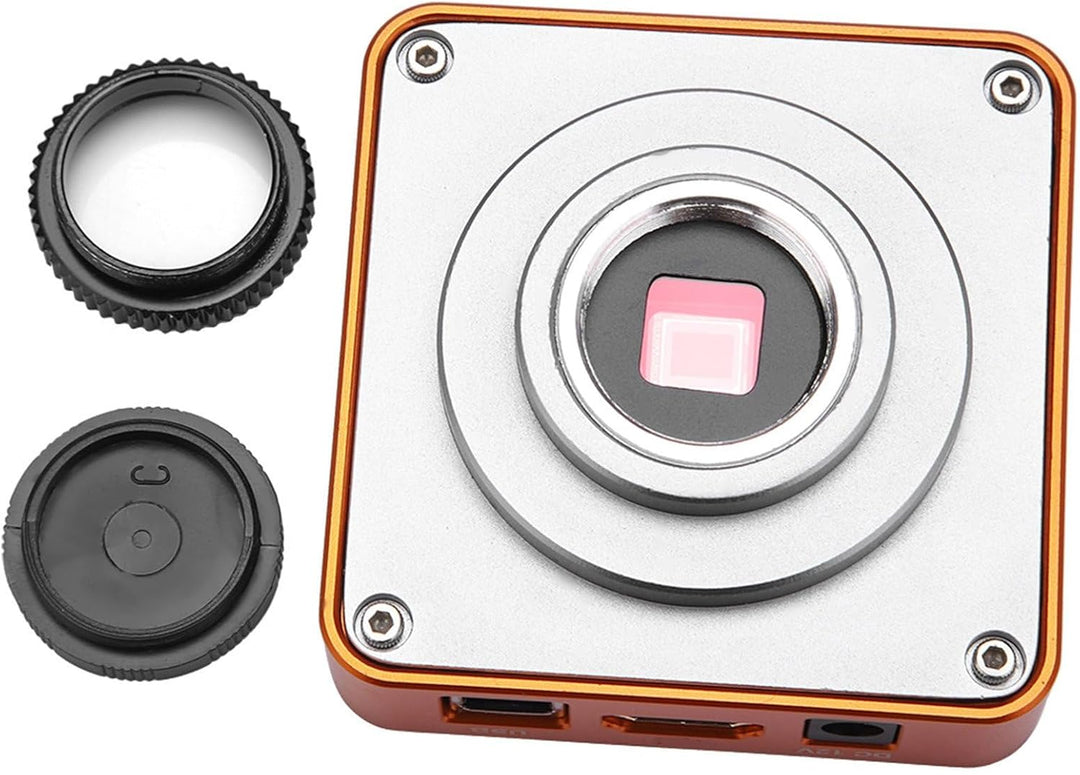 Mikroskop Kamera, Industrie Mikroskop Kamera Set 21MP HDMI USB TF C-Mount 2K 1080P HD Videokamera 22