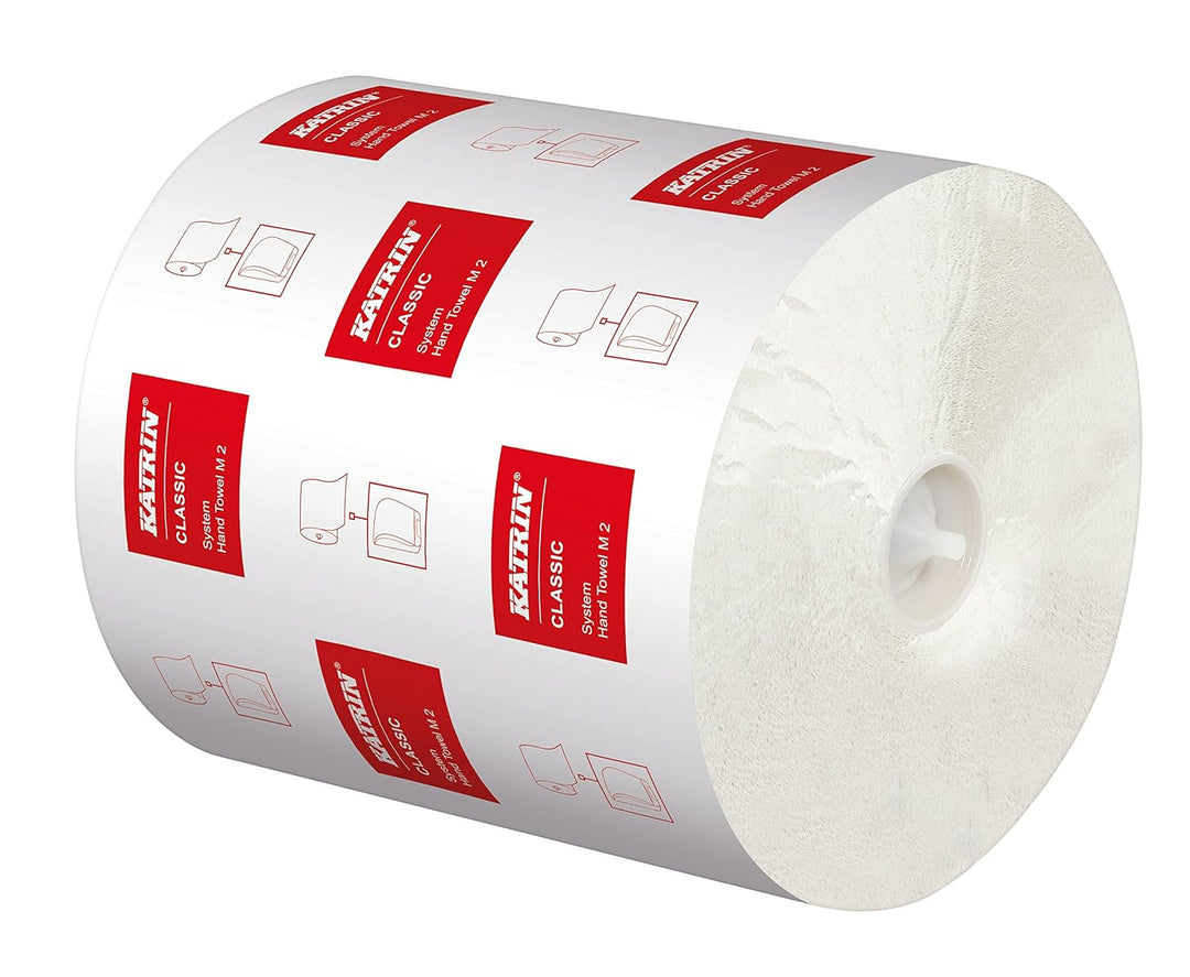 Katrin 460102 Classic System M2 Handtuchrolle, 2-lagig (6-er Pack) 6 stück (1er Pack) Single, 6 stüc