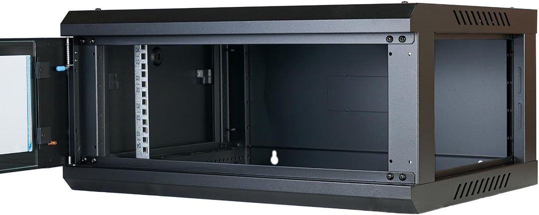 Koscom Connect Netzwerkschrank 4 HE I Serverschrank 19 Zoll I Wandmontage I 450 mm Tiefe I 600 x 450