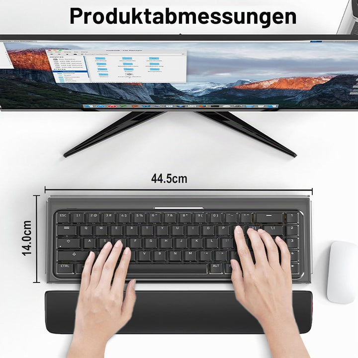 Tastaturablage Aus Durchsichtiges Acryl Geneigter Computer Mit Aufbewahrungsbo, Tastaturablagehalter